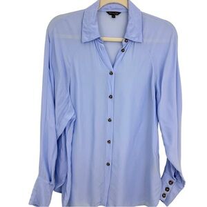 Massimo Dutti Light Blue Blouse